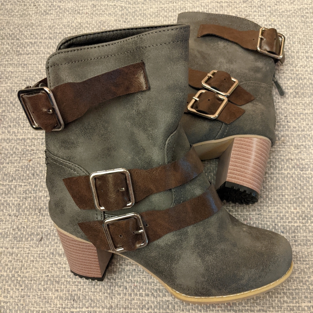 Gently used ankle boots.